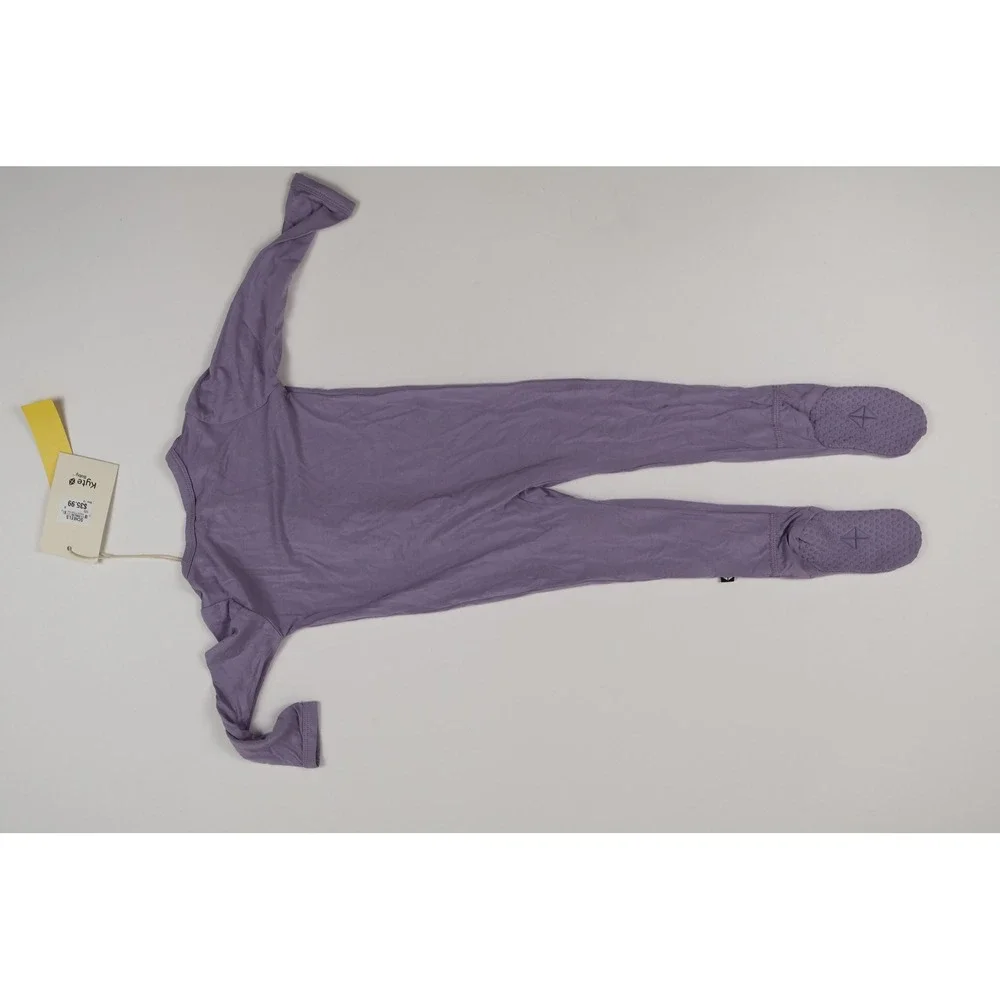 Kyte Baby Footie Sleep Suit Wisteria Solid 12-18M Bamboo Rayon NWT